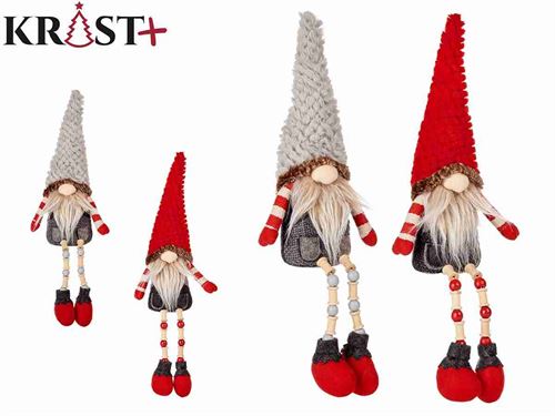 89243 GNOMOS SENTADOS VERMELHO/CINZA SORT2