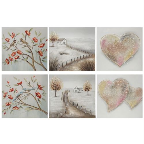 QUADRO LOVE MOMENT 60X60X3CM