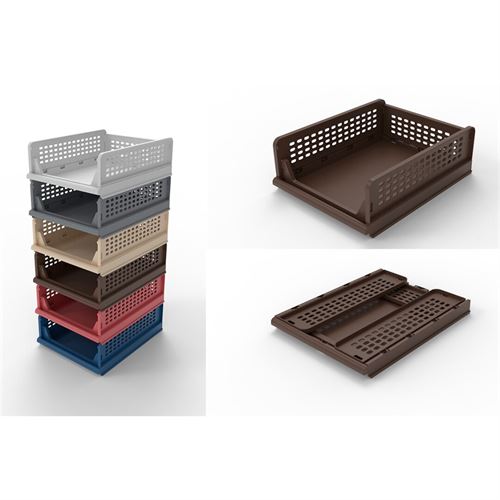 P231987965 CESTO FOLDABLE SHELF-CAST. DESDOBRA./EMPILHA. 43x33