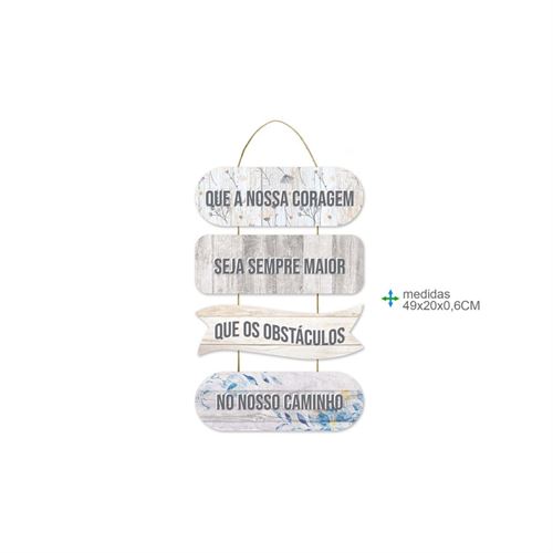 BD-77207 PLACA PAREDE MDF 49X20X0,6CM