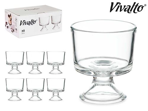 78248 CJ.6 TAÇA P/ GELADO 290 ML VIDRO