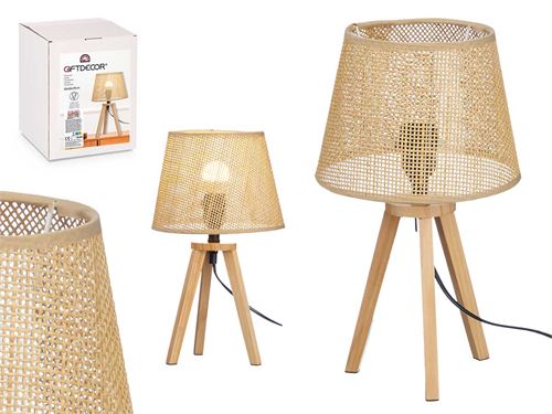 60316 CANDEEIRO MESA NATURAL CONICO 39CM