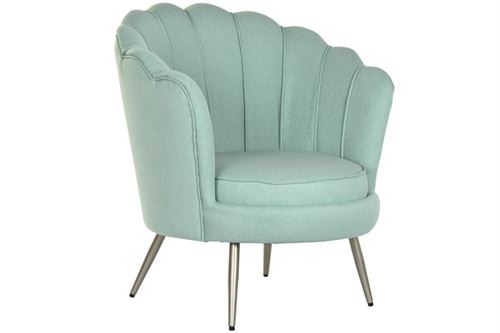 MB-200579 CADEIRÃO POLIÉSTER METAL 80X75X86CM VERDE JADE