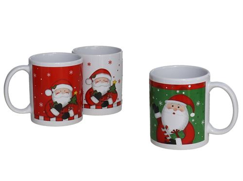 CANECA NATAL 3SRT 8,2X9,6CM 330ML