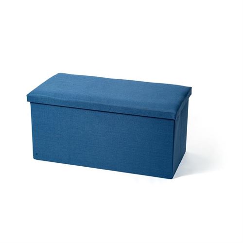127032856 BANQUETA DOBRÁVEL AZUL 76X38X38CM