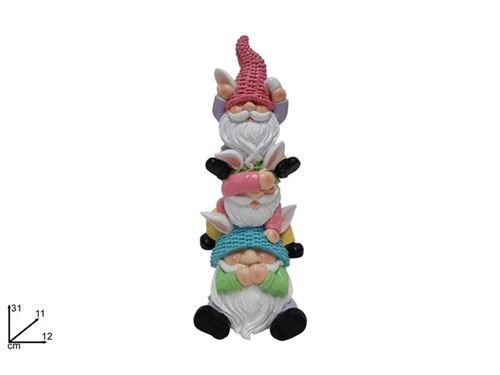 236865 GNOMOS DE COELHO PASCOA 31CM