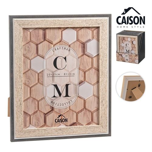 39264000 MOLDURA GEO WOOD 20X25CM