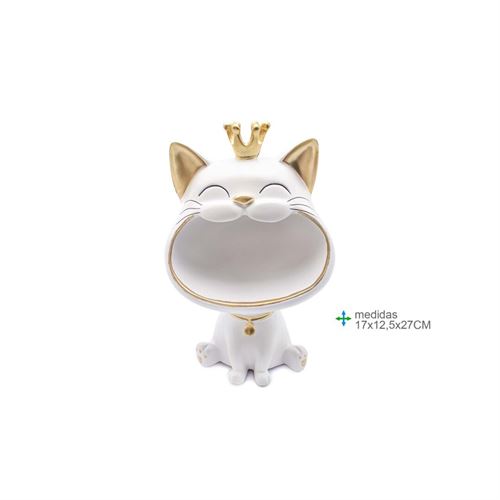 GR-77007 GATO RESINA 17x12,5x27cm