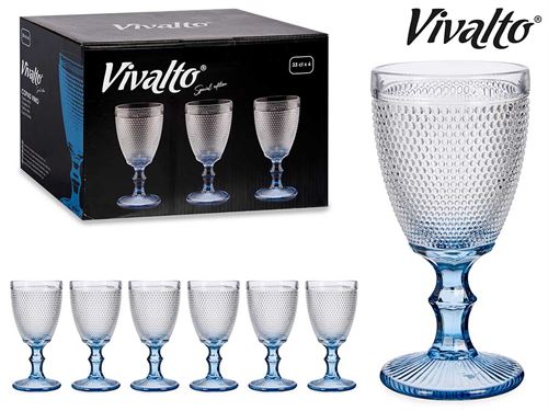 64396 COPO VIDRO PE AZUL
