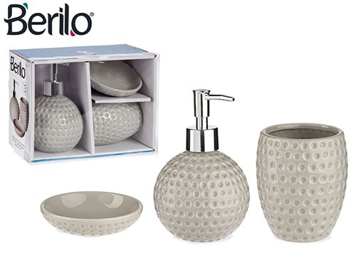 CONJUNTO WC 3PÇS GOLF CINZA CERAMICA