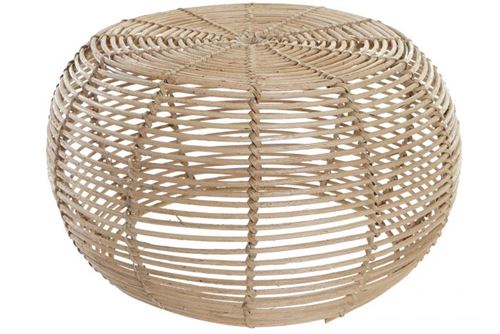 MESA CAFÉ RATTAN 37X37X21 NATURAL