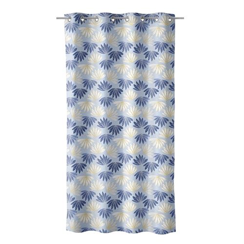 803694 CORTINADO LONITA IMPRESSO FANS AZUL 140X260CM