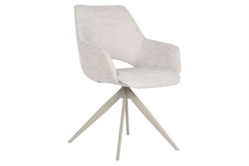 MB-213098 CADEIRA METAL POLIÉSTER 61X60X82CM BEGE LOOP