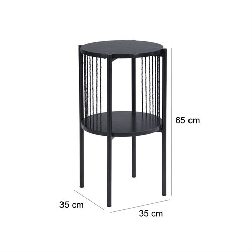 804125 MESA CENTRO MDF/METAL 35X35X65CM