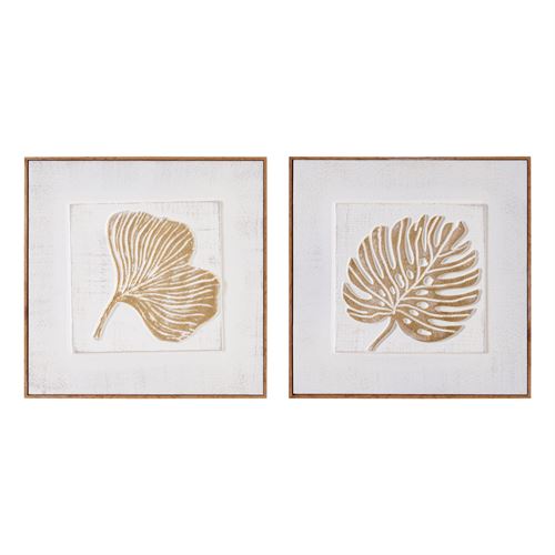 803638 QUADRO RELEVO C/ MOLDURA 2/M CANVAS-MDF 41,50X2X41,50CM