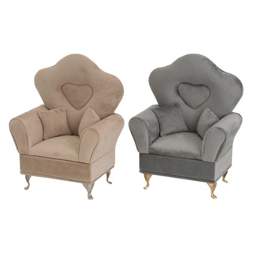 806502 CAIXA DE JOIAS 2/C MDF-VELUDO 15X9X20 CM