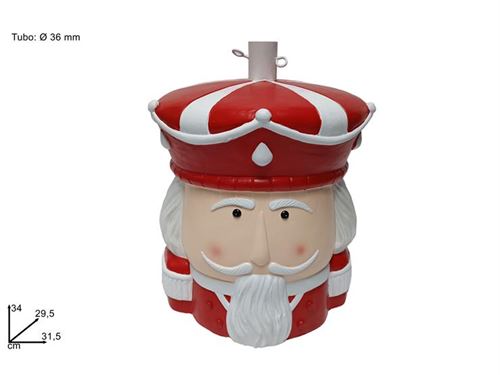 250458 BASE ARVORE NATAL SOLDADINHO 43CM