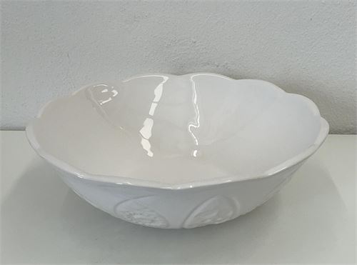 TAÇA CERAMICA BRANCA 8,5X27CM