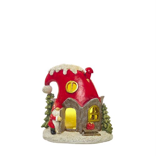 CASA NATAL GNOMOS POLIRESINA 12X9X13CM