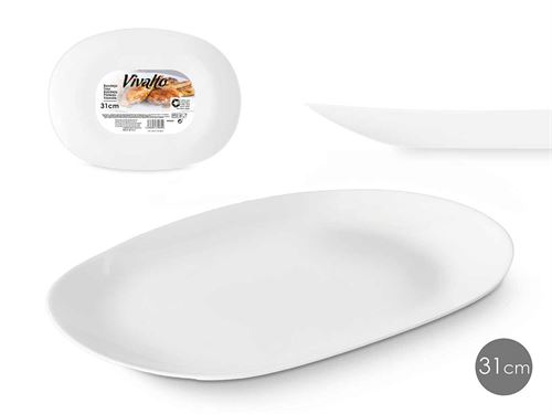 92480 BANDEJA OPAL RECTANGULAR 30,5X22 x 2,5 cm.