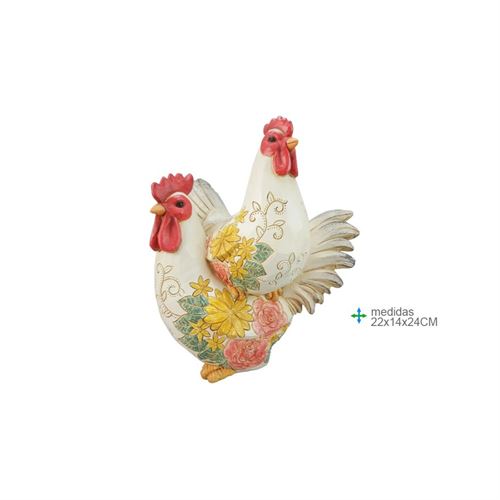 GR-76236 GALINHA RESINA PORTUGUESA 22x14x24cm
