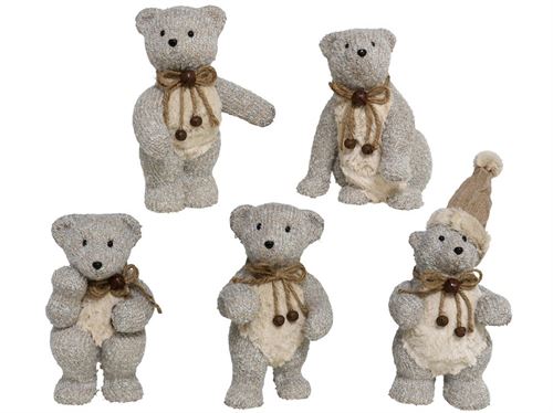 83797 URSO CINZA 33X15X9CM 5SORT