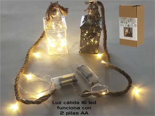 FAROL 16LED ROPE 2SORT 7X15CM 60CM