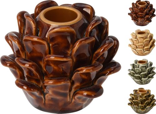 ALX618790 CASTIÇAL CERAMICA FLOR