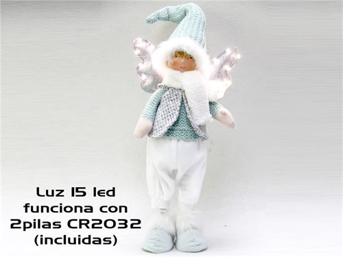 ANJO VERDE PÉ 15LED 60CM