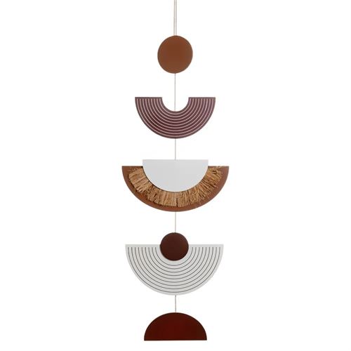 805801 PENDENTE DECORATIVO ARCH MOTIF MDF-CORDA 25 X 1 X 78 CM