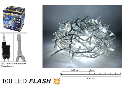 315720 LUZES NATAL 100LED BRANCO FRIO