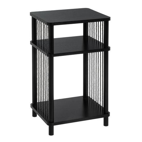 806204 MESA DE CANTO MANILA MDF-METAL PRETO 34 X 30 X 56 CM