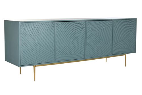 MB-192141 BUFFET MANGO METAL 200X50X76 TURQUESA