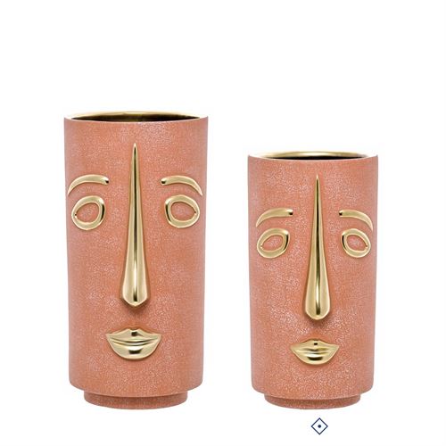 JARRA CERAMICA FACE GOLDEN BRICK 25CM