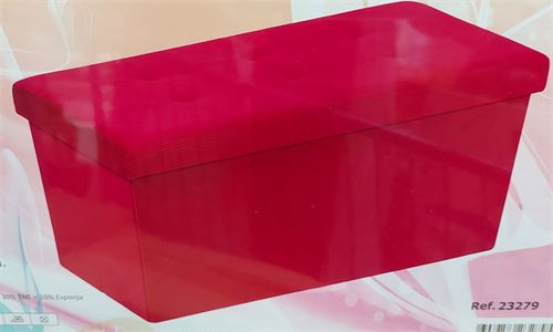23279 BANQUETA VELUDO 76X38X38CM
