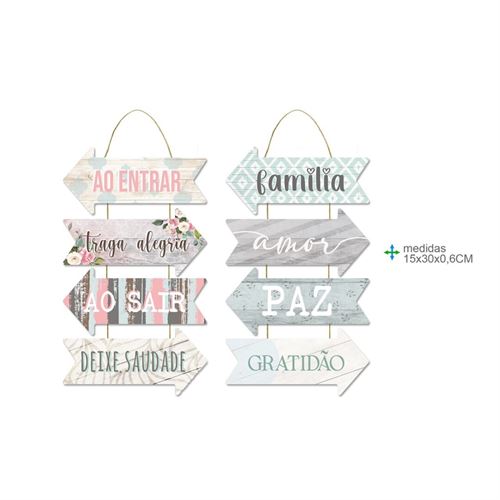 BD-76909 PLACA PAREDE MDF 15X32X0,6CM