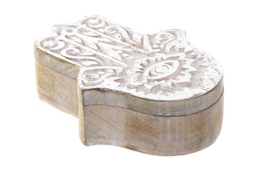 LD-199514 CAIXA MANGA 23X15X15 HAMSA DECAPÉ NATURAL