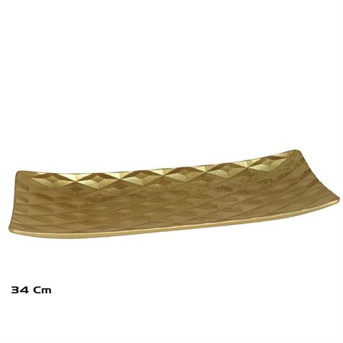 196459 BANDEJA OURO 34X13 CM