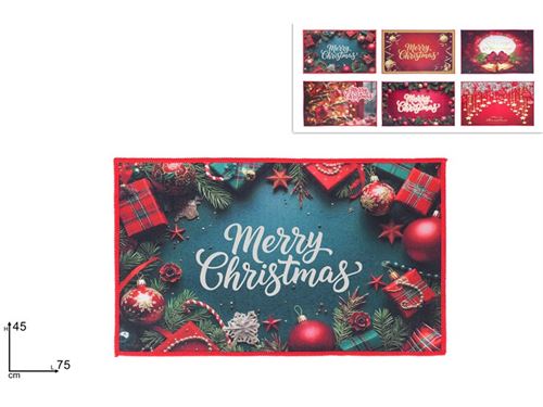 443102 TAPETE NATAL 45X75CM SORT