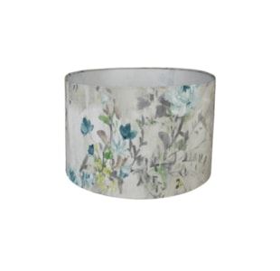 20926728 ABATJOUR 42X25 AZUL TALIA TELA