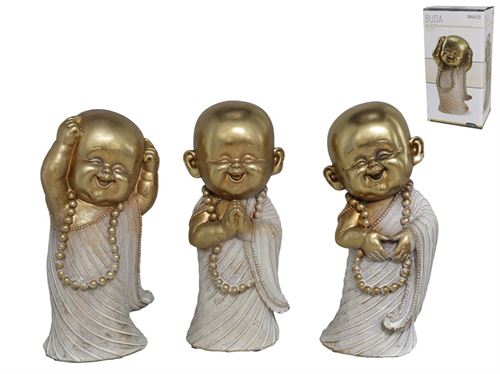 127552 BUDA MENINO CONTENTE 9X9.5X10.5CM