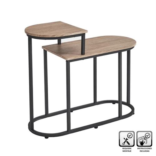 MESA MDF METAL 72X30X60CM