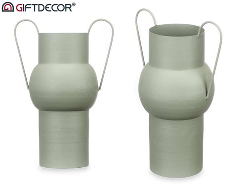 90905 JARRA AÇO DECORATIVA VERDE CLARO