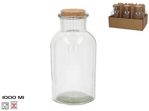 582931 GARRAFA TAMPA CORTIÇA 1000ML