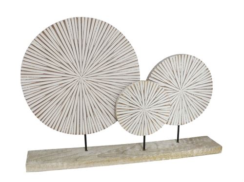132464 DECORAÇAO MDF COM BASE 53X8X37