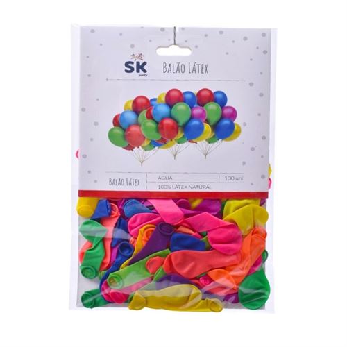 01008 BALAO 12 UNIDADES 30CM MULTICORES