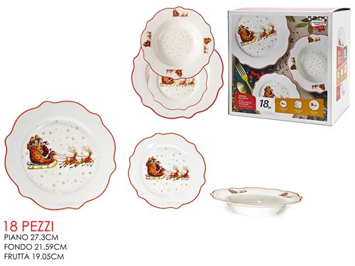 524374 SERVIÇO NATAL 18PÇS CERAMICA