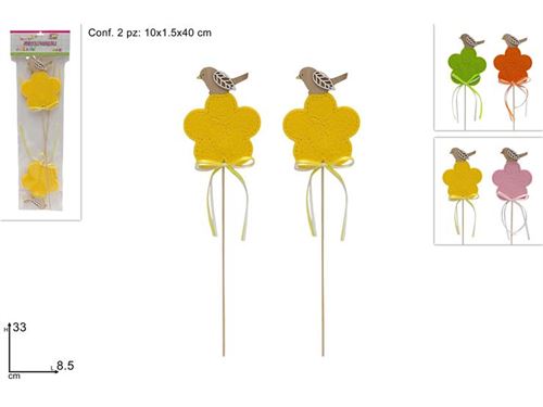 22926 PICK MDF FELTRO PASSARINHO SET2 4SORT