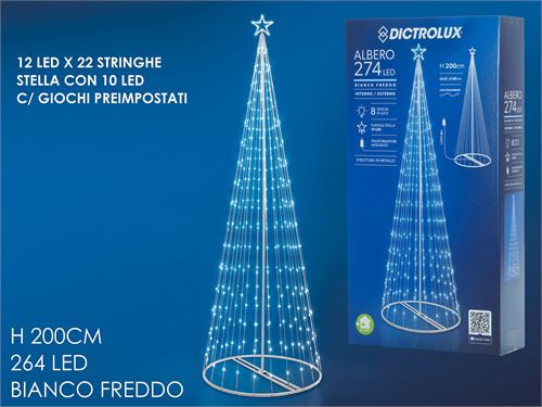 ARVORE METAL NATAL 274 LED