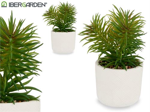 18286 VASO BRANCO COM FOLHA FINA 9X14CM